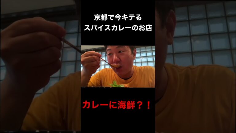 まさかのカレーに海鮮の組み合わせ？！😳今京都でキテるスパイスカレーの人気店‼️#カレー#curry#スパイスカレー#刺身