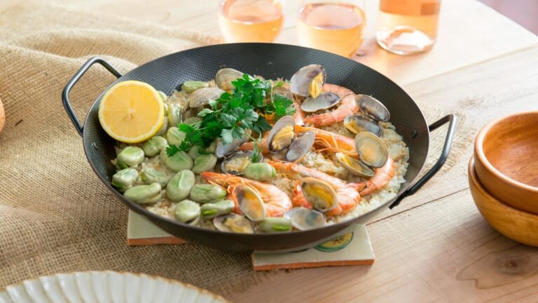 第３回 車海老とそら豆のパエリア