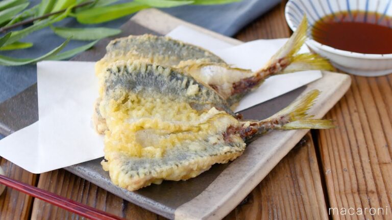 【あじの天ぷら】サクサクの衣とふわふわの身がたまらない！おかずやおつまみに♪｜macaroni（マカロニ）