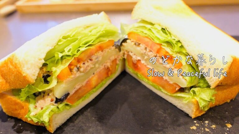 ちょっと贅沢な朝ご飯/食パンアレンジ/たまごサンド/ツナマヨ/アボカドサンド/ロティサンド