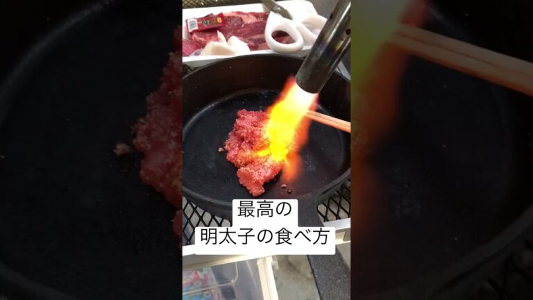 【漢の休日】明太子の最高の食べ方紹介