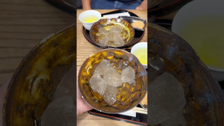 1856年創業の超老舗店！とぅるとぅるもちもちの蕨餅は見た目も味も透明感あって最高！【名古屋　雀おどり総本舗】