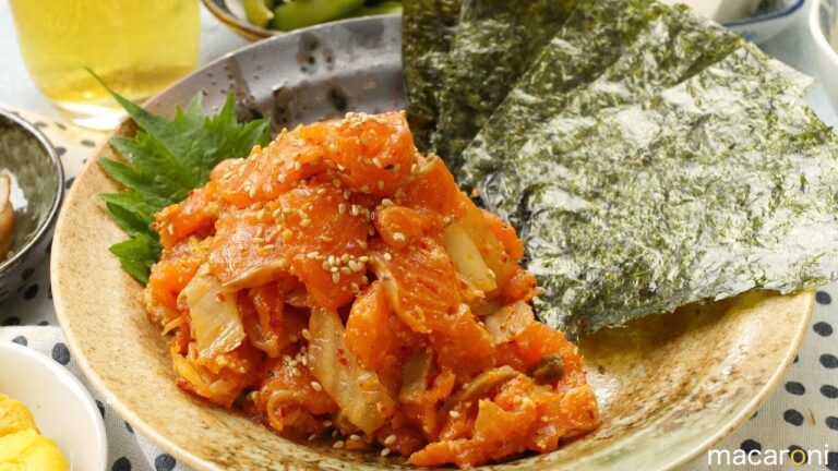 これが 無限サーモン !? 秒速 爆ウマ 売り切れ御免の 鮭 キムチ のレシピ 作り方