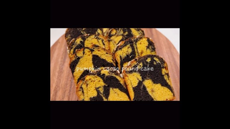 かぼちゃとブラックココアのパウンドケーキ#パウンドケーキ# #お菓子作り #sweets #ハロウィン