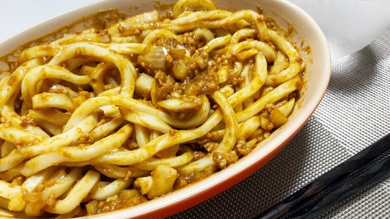 【レンジのみ】簡単カレーうどん。【パパでも作れる簡単料理：飯テロ】Easy curry udon made in the microwave recipe