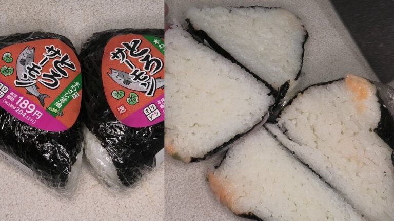 オリジンのとろサーモンのおにぎりを２個食べました。　#オリジン　#とろ　#サーモン　#とろサーモン　#おにぎり　#onigiri