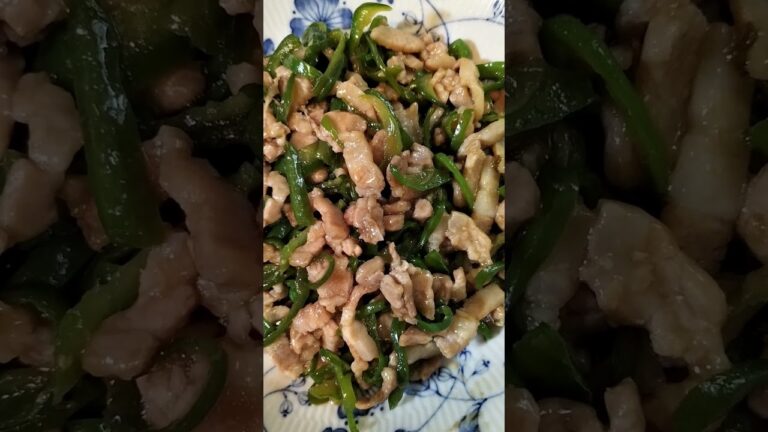 鶏肉のピーマン炒め　９月25日　＃Shorts