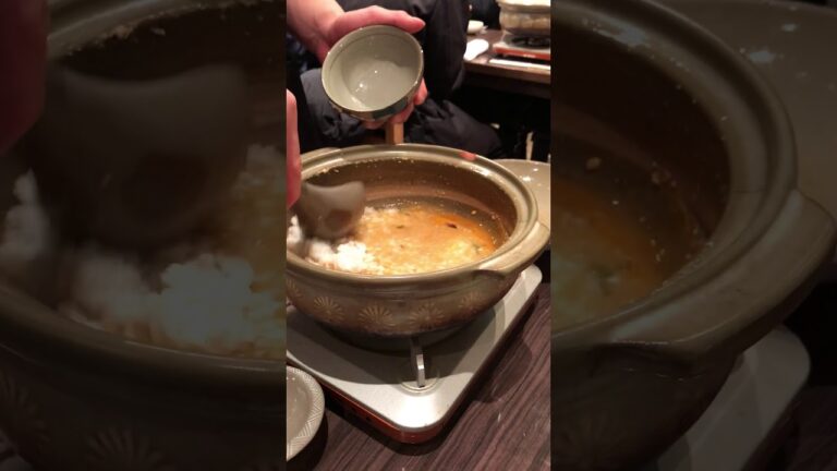 月島【ほていさん】あんこう鍋締めの雑炊