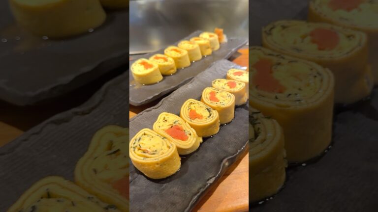 鉄板で完成させるローリングだし巻き卵！明太子と出汁の風味が混ざり合う逸品【南風：名古屋】
