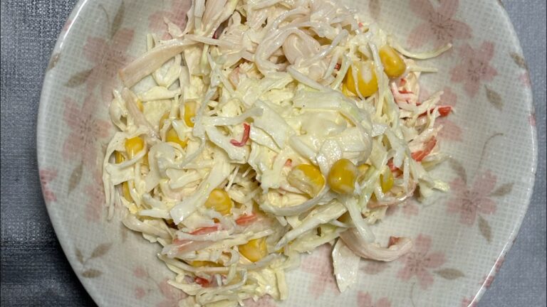 簡単コールスローサラダ。#簡単料理　#キャベツ料理