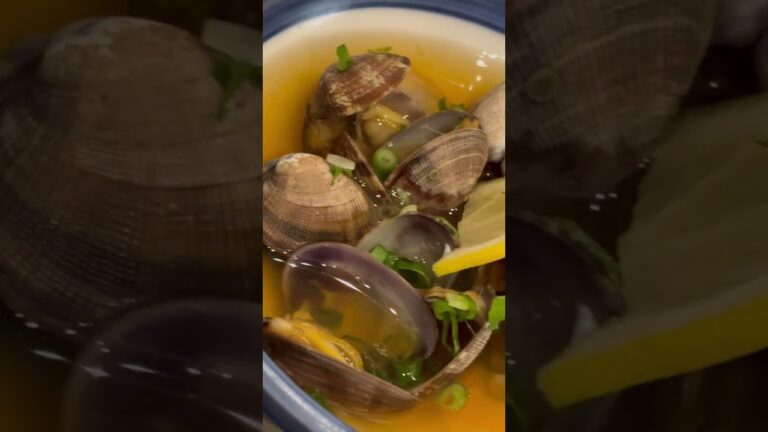 【居酒屋 安さん 八丁堀店】あさりの酒蒸しがふっくら旨味！ #広島グルメ #居酒屋 #shorts