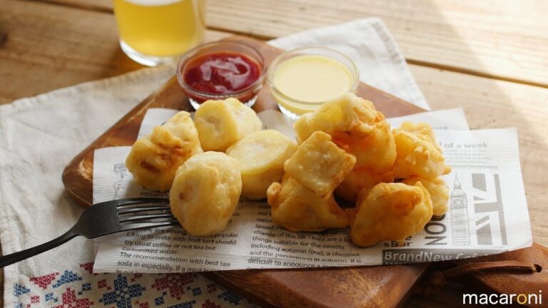 チーズ衣でおいしさUP！ れんこんと 里芋の チーズ フリット のレシピ 作り方