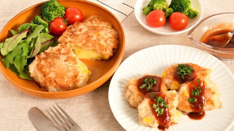 【簡単！時短レシピ】すり身のチーズinハンバーグ