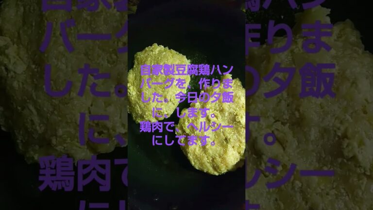自家製鶏肉豆腐ハンバーグ作りました。今日の夕飯です。 #shorts