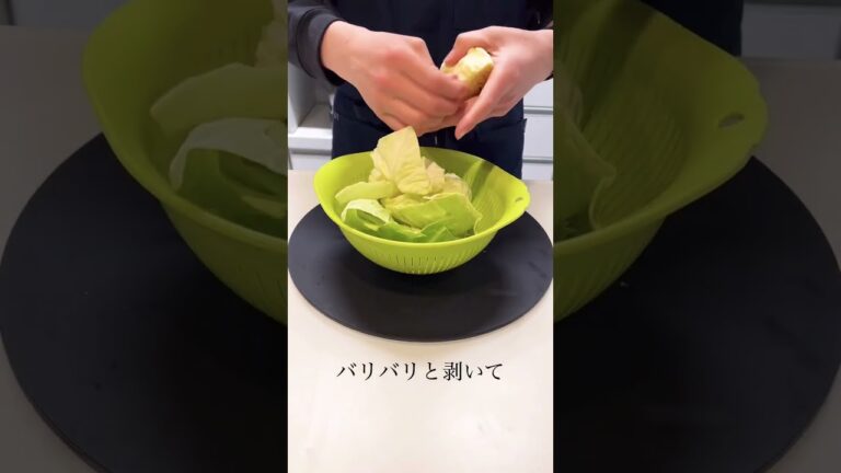 【キャベツだけで出来る簡単副菜🥬】春キャベツで作ったら甘くて美味しい事間違いなし😍 #shorts #お弁当 #お弁当作り #キャベツレシピ #キャベツのマリネ #春キャベツ