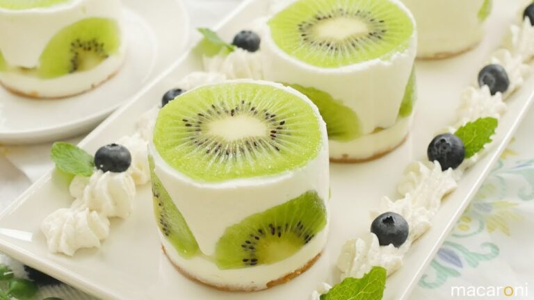 混ぜて簡単冷やすだけ！つぶつぶ キウイ ヨーグルト ケーキ の作り方
