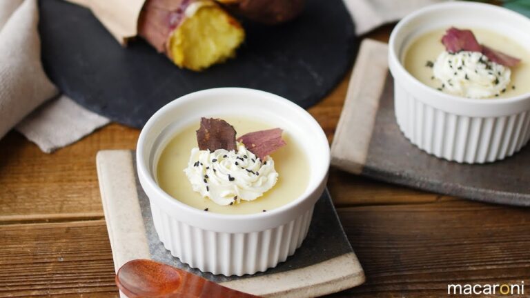 レンジで簡単。とろりん 焼き芋プリン の レシピ 作り方