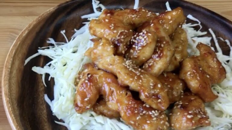 ささみなのにパサパサしない甘辛チキン　お弁当のおかずにもおすすめ！Sweet & Spicy Chicken
