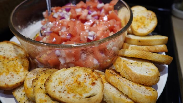 Bruschetta Appetizer - Quick and Easy