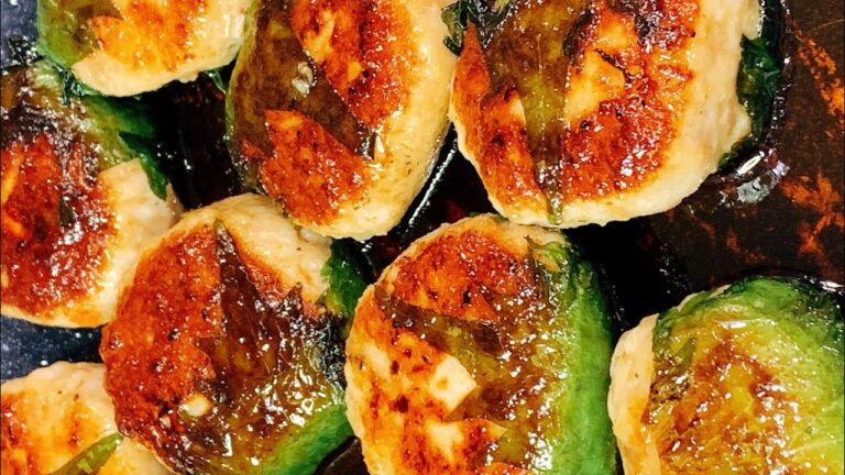 【ぱぱ大生】ただ焼くだけなのにっ⁉︎ （つくねの大葉包み）