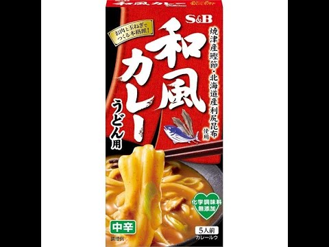 寒い時にはカレーうどん！S&B和風カレーうどん用