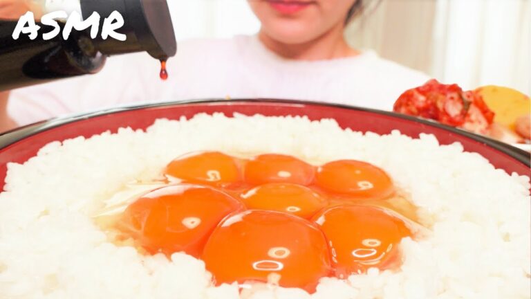 【咀嚼音】卵かけごはん🥚TKGアレンジ4種類｜ASMR｜Eating Sounds｜Mukbang