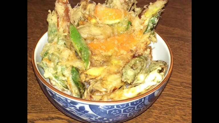 「かき揚げ天丼」作り方
