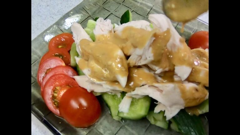 【１分でカンタンおうちごはん】鶏ささみしっとり茹でのバンバンジー風