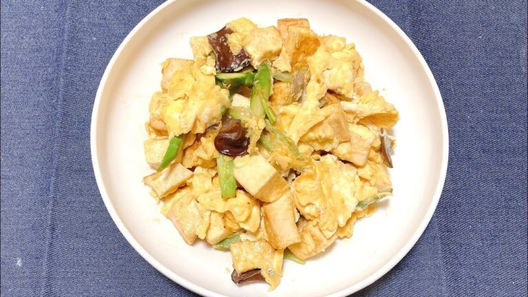 【豆腐の卵とじ】みんなが知っている、豆腐の卵とじです。