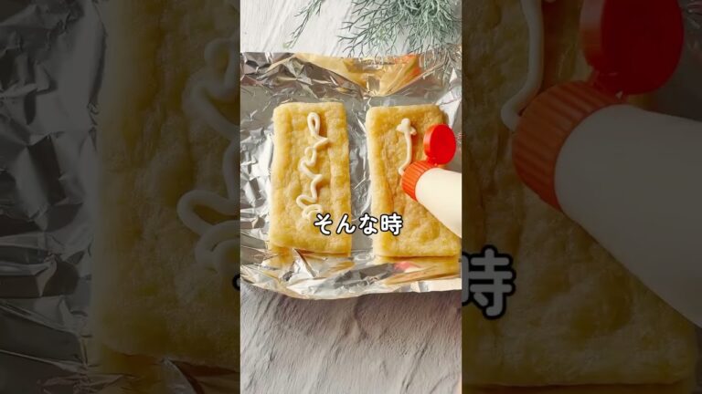 油揚げのしらすピザ