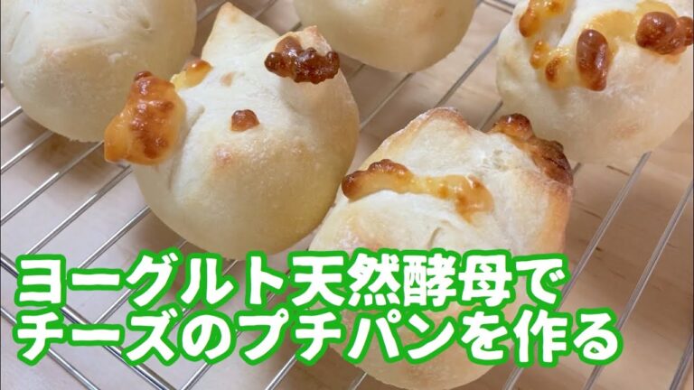 ヨーグルト酵母でチーズのプチパン作り　手ごねパン