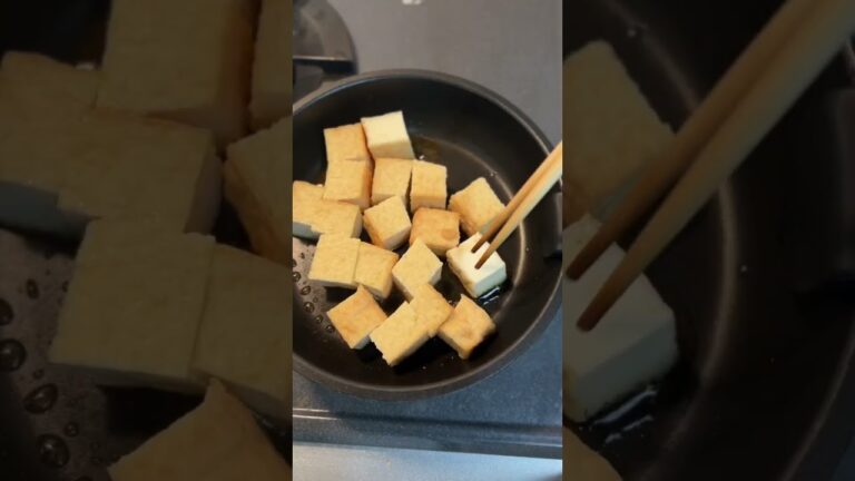 小松菜揚げ豆腐のうますぎ中華 #shorts #料理