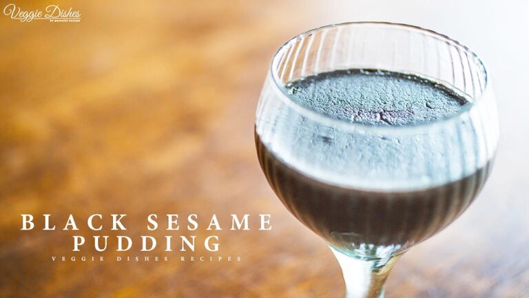 黒ごまの風味を独り占め！豆乳黒ごまプリンの作り方：How to make Black Sesame Pudding | Veggie Dishes by Peaceful Cuisine