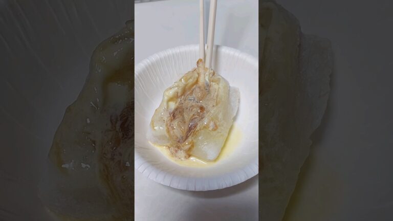 Japanese sweets　cooking　余った餅をピーナツバターでスイーツ