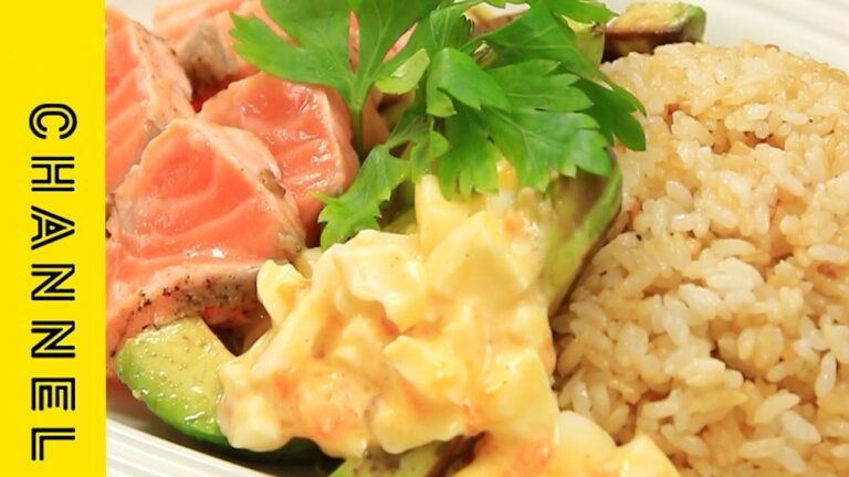 炙りサーモンとアボカドのガーリックライス｜C CHANNELレシピ