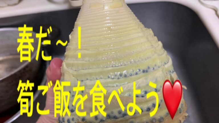 【おうちごはん】筍ご飯を作って食べましょ〜
