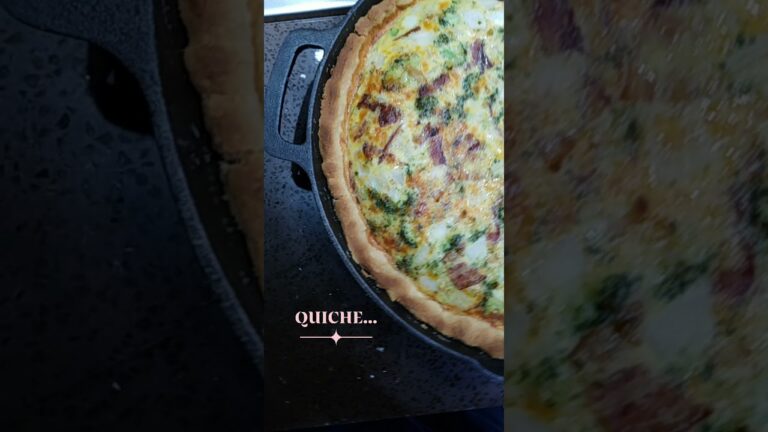 Cheese, Bacon & Broccoli QUICHE