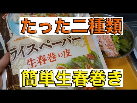 【料理】簡単生春巻き#2343