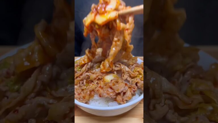 豚キムチ丼feat.チーズ