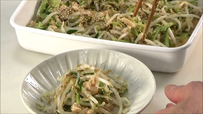 23 25_ささみ缶、もやし、きゅうりのナムル