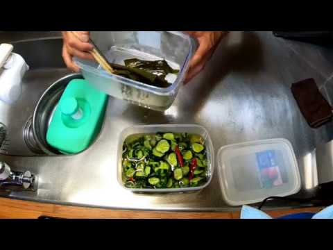 やまさんキッチン Yamasan Kitchen ACT① 「キュウリの 塩 昆布 漬け」