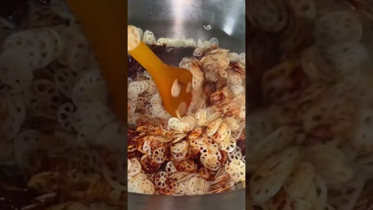 李朝園 れんこんナムルの製造プロセス。