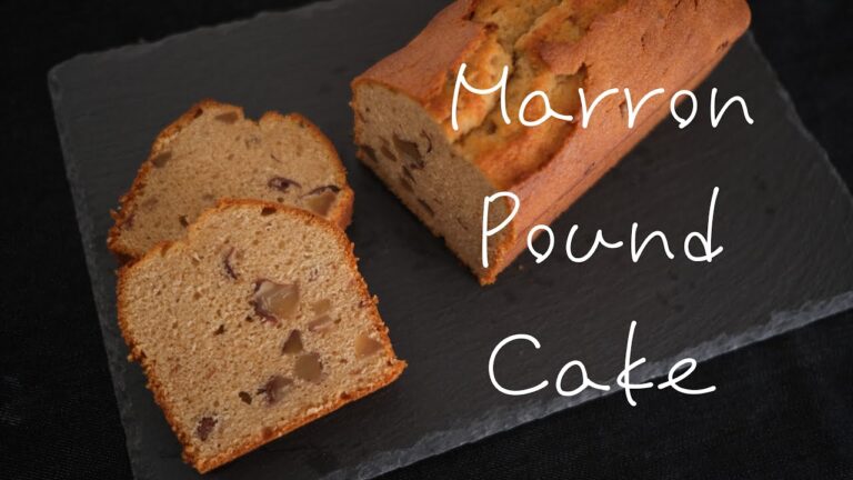 マロンパウンドケーキの作り方🌰　Marron pound cake.