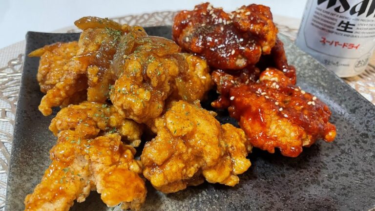 家でも韓国風チキンを作れます。　ヤンニョムチキンとハニー醤油レモンチキン