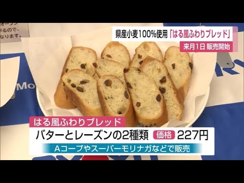 県産小麦を100%使用ソフトフランスパン「はる風ふわりブレッド」 5月から販売開始【佐賀県】 (23/04/28 12:00)