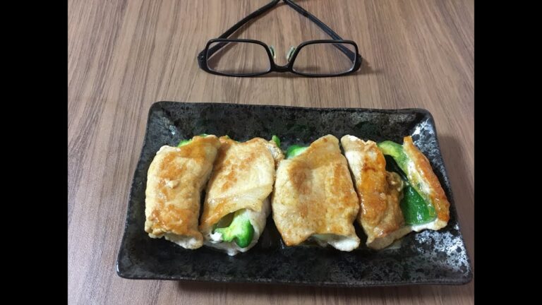 チーズインピーマン肉巻き