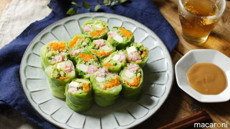 くるくる巻くだけ！ キャベツの カラフル ロール サラダ のレシピ 作り方