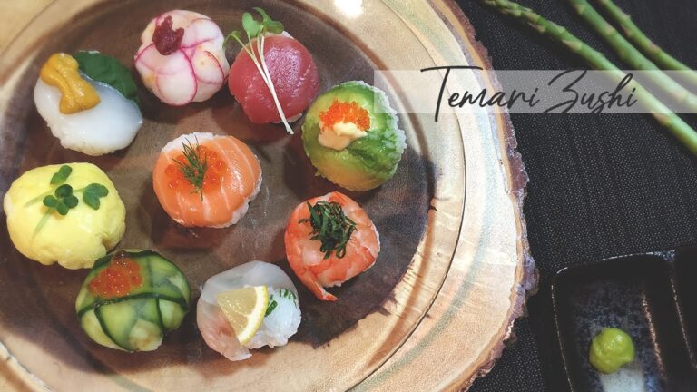 TEMARI ZUSHI  |  Japanese Mom Shows How To Make Colorful Ball Shaped Sushi / Temari Sushi