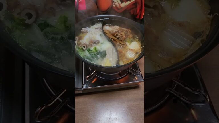 今年も鍋パ🍲 今回は二食鍋でやってみた🎵
