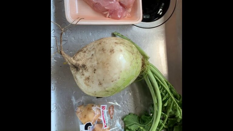 かぶと鶏肉の煮物